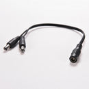 5.5 x 2.1mm CCTV Camera 1 Female to 2 Male DC 12V Power Splitter Cable Adapter^