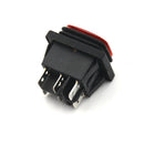 Red 3 Position 6Pin DC 12V Waterproof Car Boat LED Rocker Switch Latching OZ