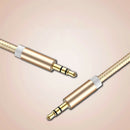 3.5mm Male to Male Braided AUX Cable Audio Line 1m for Car AUX/Headphone/MP3