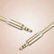 3.5mm Male to Male Braided AUX Cable Audio Line 1m for Car AUX/Headphone/MP3