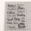 Happy Letter Transparent Silicone Clear Stamp DIY Scrapbook Embossing Card Word