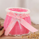 Plastic Rattan Vase Home Decor Basket Flowers Basket Wedding Table Decor P cw.3C