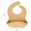 Adjustable Silicone Bib Baby Feeding Saliva Towel Burp Cloth Aprons (B)
