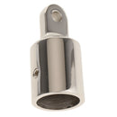 Square Base Stainless Steel Marine Handrail Fitting Hardware - Cover Top Eye End