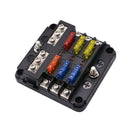 6-Way Car Marine Waterproof Fuse Box Block Holder Car Fuse Boat Box J0N5