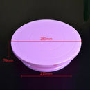 Plastic Cake Plate Turntable Rotating Anti-skid Round Cake Stand Cake Decor