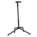 Fasdga Black Collapsible Iron Tripod Guitar Stand with Protective Velveteen