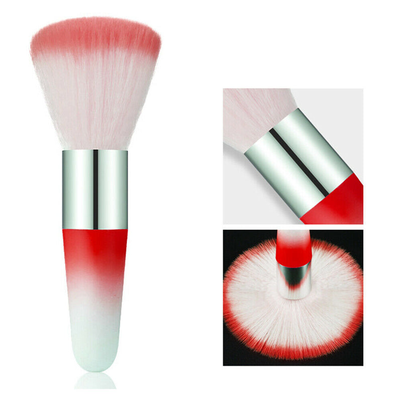 Portable Nail Dust Brush Soft Fiber Cleaning Brush Face Powder Beauty Brush