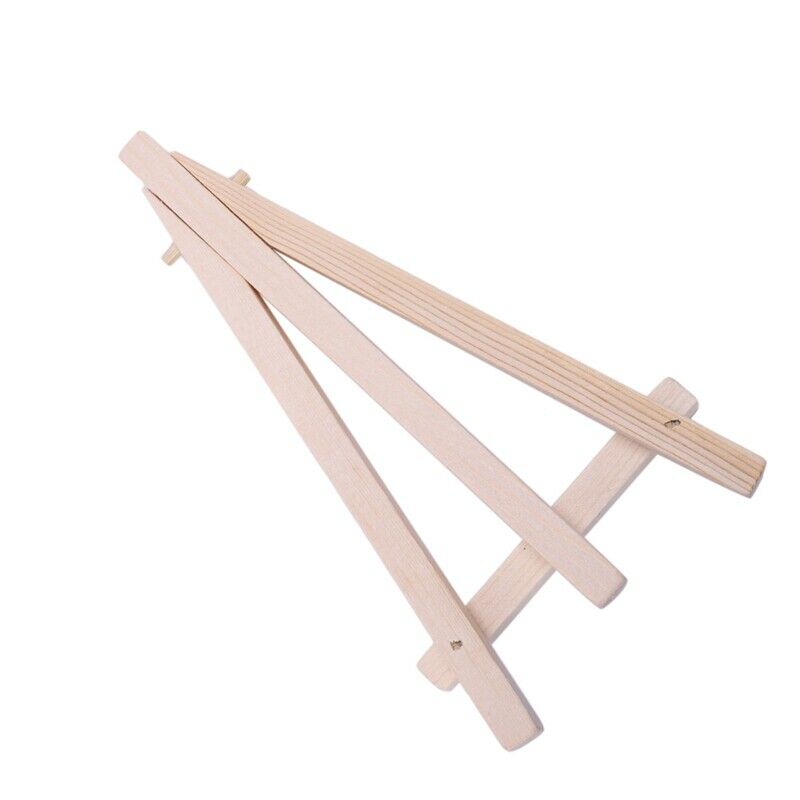 1-10PCS Mini Wooden Cafe Table Number Easel Wedding Place Name Card Holder  F4B2