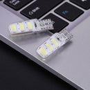 10pcs T10 5630 W5W Silica Gel 6MSD LED Car Interior Light Reading Bulbs A