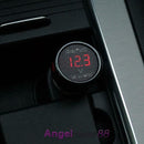 12V 24V Digital Voltmeter Plug Red Volt Meter Car SUV Cigarette Lighter