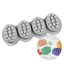 Home Safe Cake Mould 4 Cavity Massage Bar Silicone Mold For Pudding Soap Gift