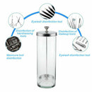 Portable Barber Disinfectant Germicide Sanitizer Glass Jar Manicure Salon Tool