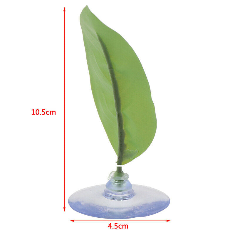 1PC Fish Tank Aquarium Leaf Fish Rest Spawning Plant Betta Fish Play Hide LSE