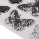 Butterflies Transparent Clear Silicone Stamp for DIY scrapbooking album Decor FT