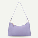 Alligator PU Women Handbag Tote Office Lady Shoulder Underarm Bags (Purple)
