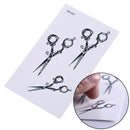 Makeup Mini Scissors Tattoo Arm Body Art Waterproof Temporary Tattoo Stickers Z