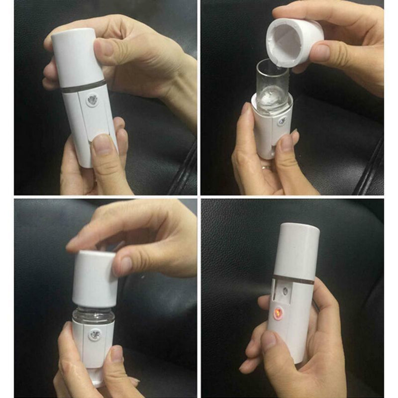 USB Mini Ultrasonic Humidifier Nano Facial Skin Care Sprayer Mist Beauty Tool