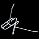 10 Pcs 3.9inch Long White Metal Store Grid Wall Bracket Display Hooks W3Y3