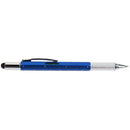 Ballpoint Pen Screwdriver Ruler Spirit Level Multifunction Pen(Blue)
