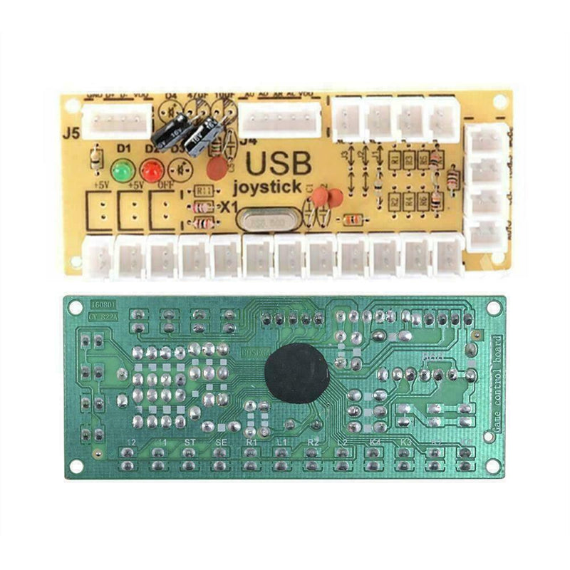 USB Arcade Encoder Zero Delay PC to Joystick 5Pin MAME Sanwa Push Button+Ca Q3X3