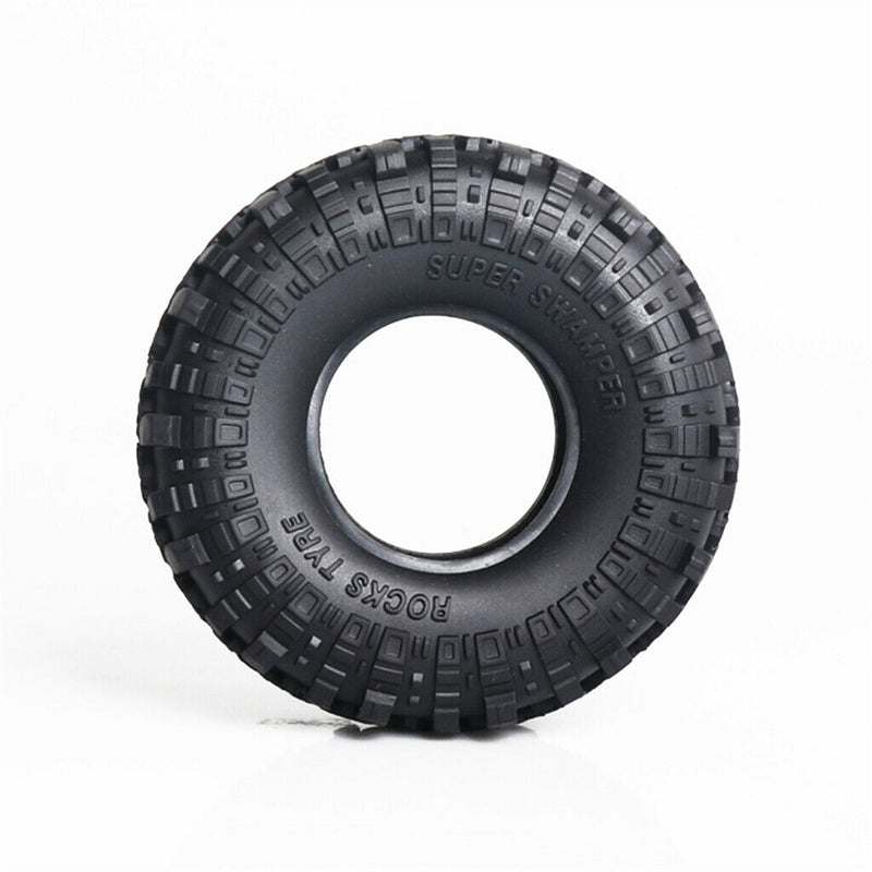 4pcs/Set Truck Car Wheel Tyre Tires Rim Black Rubber for Rock Crawler Axial