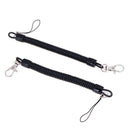 2x Retractable phone spring elastic rope security gear tool anti-lost keychainOZ