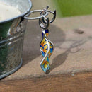 Women Girls Creative Spiral Leaf Earrings Significant Gift Decor Fashion Be O5Q4