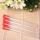 10pcs Clear Plastic Test Tube Bottle with Randomly Coloured Stopper 12x100mm