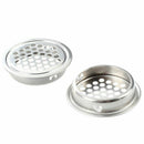 10 Pcs 43mm Diameter Hardware Stainless Steel Round Air Vent Louver X5Q9