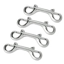4Pcs/Set Scuba Dive Deluxe 3.54'' Stainless Steel Double Ended Snap Bolt Clip