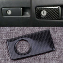 Carbon Fiber Left Storage Box Handle Cover Trim Fit For Infiniti Q50 Q60 14-2019
