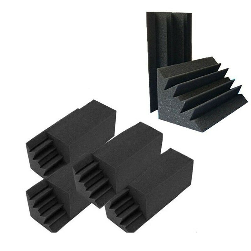 New 8 Pack of 4.6 in X 4.6 in X 9.5 in Black Soundproofing Insulation Bass