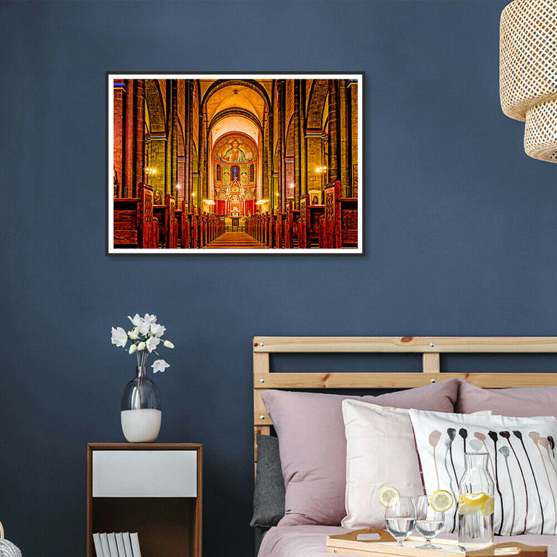 1000pcs DIY Church Interior Paper Puzzle Stress Relief Toys Handmade Gifts