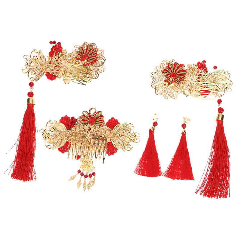 Unforgettable Classical Chinese Wedding Hair Accessories Chic Bridal Headdress