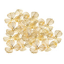 20 pcs/lot Metal Filigree Flower Slice Charms Jewelry DIY Headdress Components