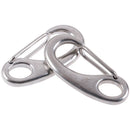 2PCS 304 Boat Marine Stainless Steel Egg Shape Spring Snap Hook  Quick Link P â„–[