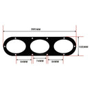 2pcs Universal Car Rear Bumper Race Air Diversion Diffuser Panels (Black)