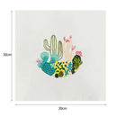 30 X 30cm For Beginner DIY Cactus Embroidery Needlework Cross Stitch Craft