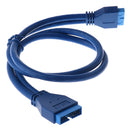 USB 3.0 Male Header 20 Pin To Female Extension Cable For