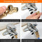 2 Pack Brass Garden Hose/Hosepipe Tap Connector 1/2 Inch and 3/4 Inch 2-in-