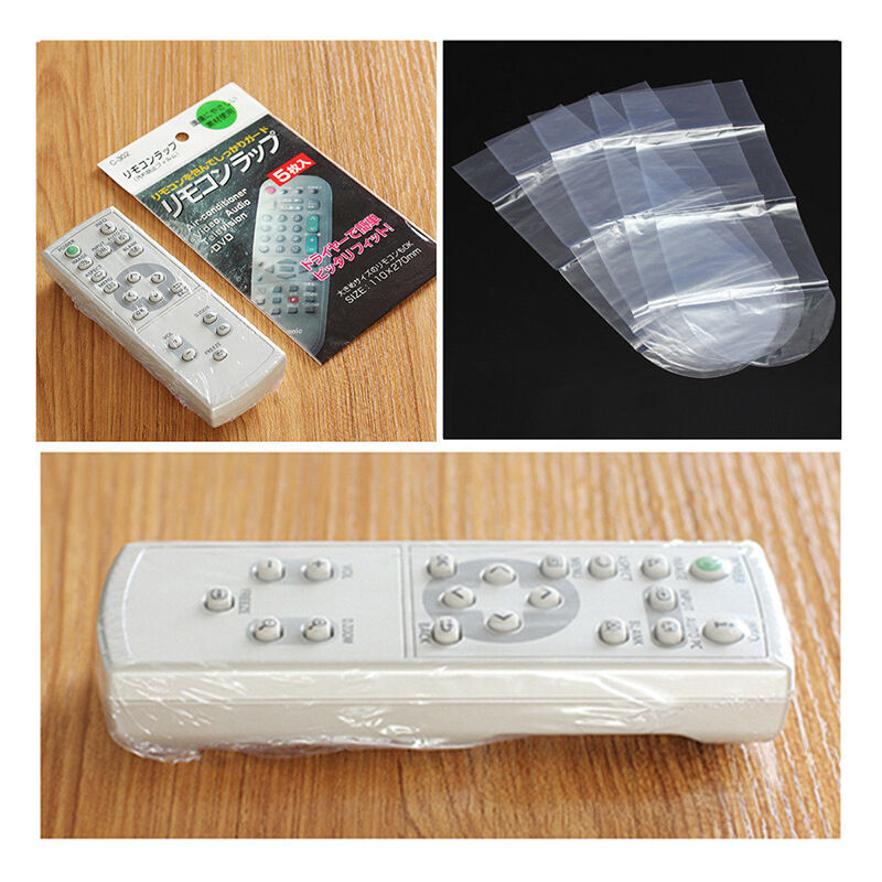 10X Heat Shrink Film TV Video Remote Control Protector Cover CC ATAU JR