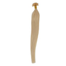 100 Hair extensions 100% natural 45cm hot pose platinum blonde