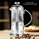 Stainless Steel Glass French Press Coffee Cup Tea Maker Cafetiere Filter Ki