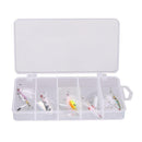 5pcs/pack Mixed 3 Treble Hooks Rotating Sequins Sinking Fishing Baits Set