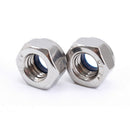 165pcs Boxed 304 Stainless Steel Nylon Lock Nut Locknut Self-Locking N ILL