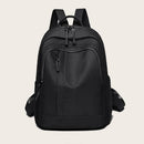 Women Backpack Oxford School Shoulder Bag Travel Casual Rucksack (Black)