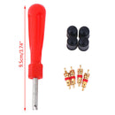1Set Tire Valve Service Kit Valve Cores Screwdriver Tire Repair Car Motorcy 3C