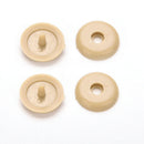 2 Sets Beige Universal Clip Seat Belt Stopper Buckle Safety Car Parts H 3C