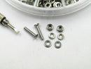 M2.5 Flat Countersunk head Screws with washer nuts 200 pcs And a screwdriver